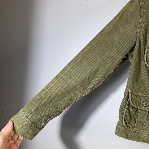 Womens Vintage Aeropostale Corduroy Jacket Green M - Picture 5 of 7